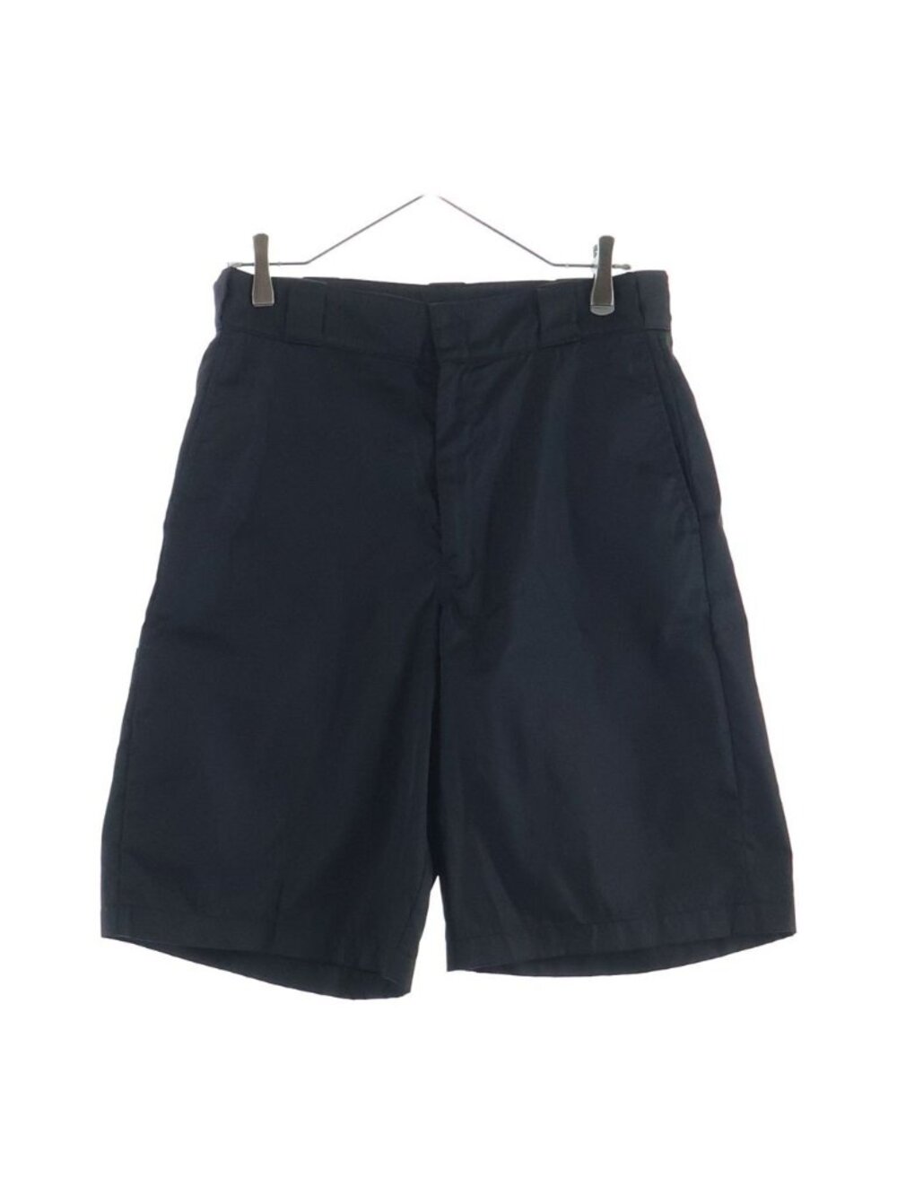 Prada Bermuda Shorts Triangle Logo Nylon Black